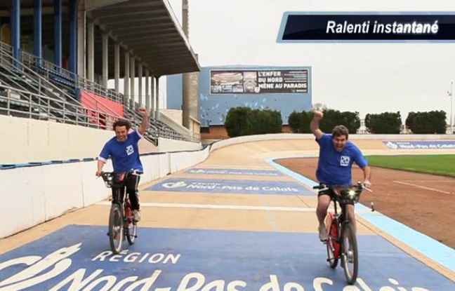 Le Friday sport teste sa giclette sur Paris-Roubaix. Le Friday sport teste sa giclette sur Paris-Roubaix.
