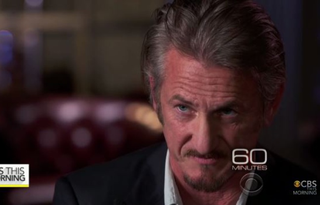 Sean Penn dans l'émission «60 Minutes», le 17 janvier 2016. Sean Penn dans l'émission «60 Minutes», le 17 janvier 2016.
