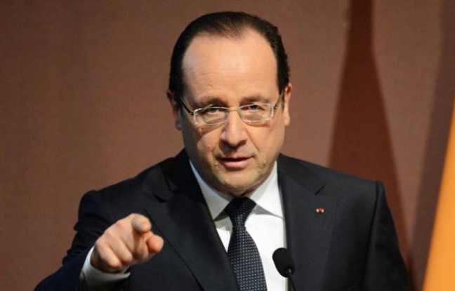 Le président François Hollande a indiqué samedi qu'il exigerait "un étiquetage obligatoire" sur les viandes insérées dans les plats cuisinés, réagissant au scandale de la viande chevaline lors de l'inauguration du 50e Salon de l'agriculture. Le président François Hollande a indiqué samedi qu'il exigerait "un étiquetage obligatoire" sur les viandes insérées dans les plats cuisinés, réagissant au scandale de la viande chevaline lors de l'inauguration du 50e Salon de l'agriculture.