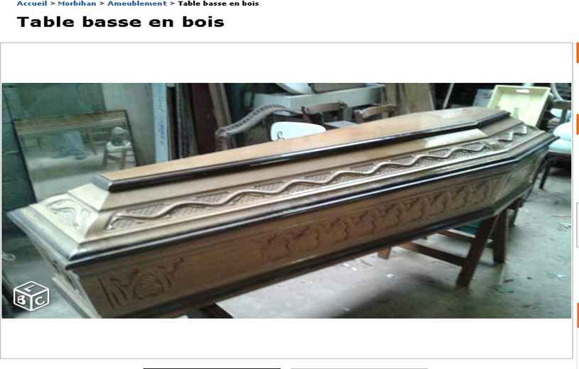 table basse le bon coin