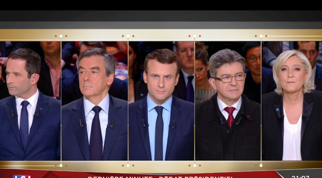 François Fillon, Marine Le Pen, mieux notés du Grand Débat TF1, le 20 mars 2017	 648x360_premier-debat-televise-election-presidentielle-2017-capture-lci