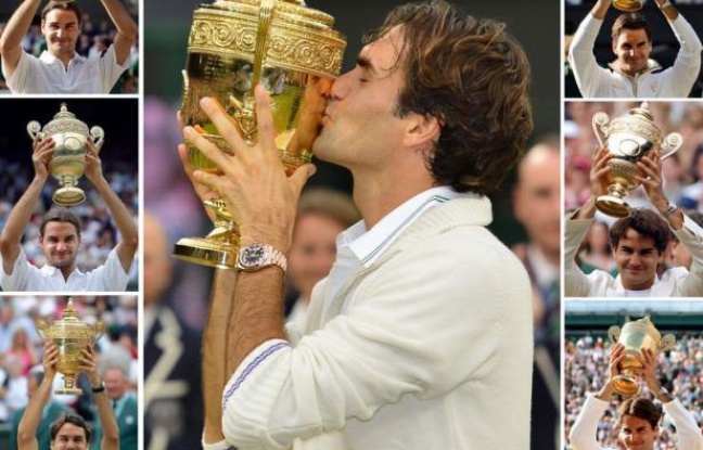 Le Suisse Roger Federer a déclaré qu'on ne "s'habituait jamais" à gagner des tournois du Grand Chelem, après sa septième victoire à Wimbledon dimanche, son dix-septième trophée majeur au total. Le Suisse Roger Federer a déclaré qu'on ne "s'habituait jamais" à gagner des tournois du Grand Chelem, après sa septième victoire à Wimbledon dimanche, son dix-septième trophée majeur au total.