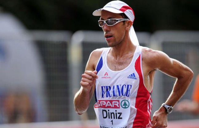 Yohann Diniz, aux championnats d'Europe de Barcelone, le 30 juillet 2010. Yohann Diniz, aux championnats d'Europe de Barcelone, le 30 juillet 2010.