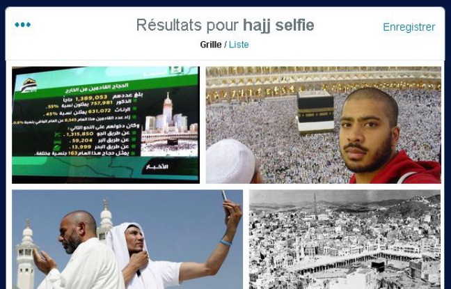 Les selfies au premier jour du hajj, à La Mecques, le 2 octobre 2014. Les selfies au premier jour du hajj, à La Mecques, le 2 octobre 2014.