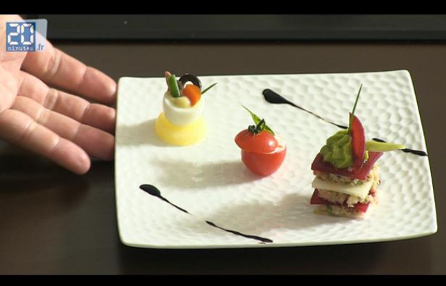 Capture d'écran de l'assiette de mises en bouche réalisée par Alexis Braconnier Capture d'écran de l'assiette de mises en bouche réalisée par Alexis Braconnier