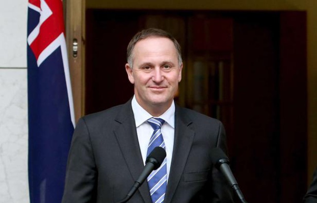 Le Premier ministre néo-zélandais, lors d'une visite à Canberra, en Australie, le 2 octobre 2013 Le Premier ministre néo-zélandais, lors d'une visite à Canberra, en Australie, le 2 octobre 2013