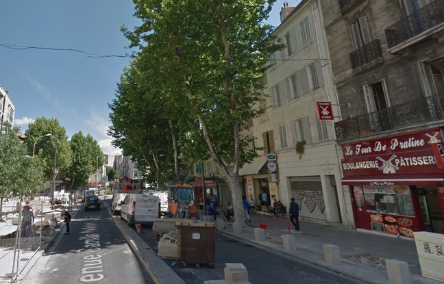 La portion de l'avenue Camille-Pelletan, à Marseille, où un homme a été abattu le 3 mars 2017 La portion de l'avenue Camille-Pelletan, à Marseille, où un homme a été abattu le 3 mars 2017