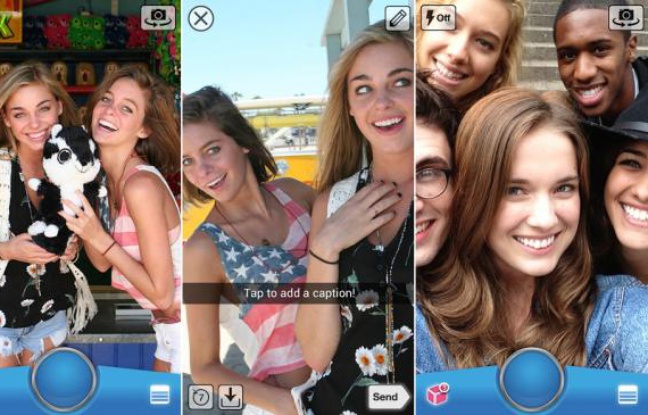 SnapChat, une app de partage éphémère de photos, fait fureur chez les ados. SnapChat, une app de partage éphémère de photos, fait fureur chez les ados.