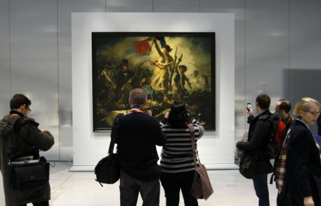 La liberté guidant le peuple, Delacroix (1830), exposé au Louvre-Lens. La liberté guidant le peuple, Delacroix (1830), exposé au Louvre-Lens.