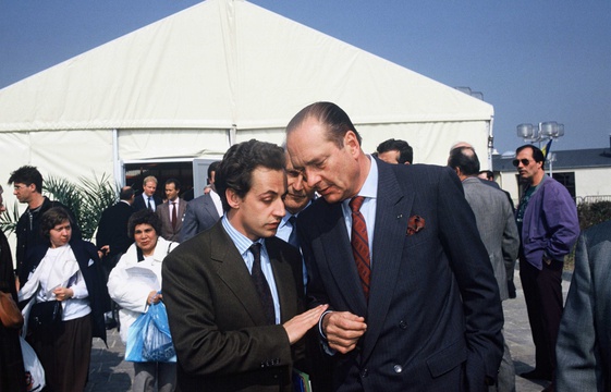 561X360 Nicolas Sarkozy Jacques Chirac Lors Etats Generaux Opposition Immigration Villepinte Seine Saint Denis 1Er Avril 1990