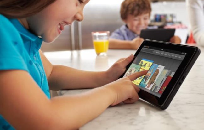Le Kindle Fire, la tablette de 7 pouces d'Amazon. Le Kindle Fire, la tablette de 7 pouces d'Amazon.