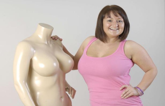 Un mannequin de Bravissimo, marque britannique de lingerie spécialisée dans les grandes tailles. Un mannequin de Bravissimo, marque britannique de lingerie spécialisée dans les grandes tailles.
