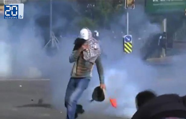 Capture d'écran du zapping sur les violences en Turquie. Capture d'écran du zapping sur les violences en Turquie.