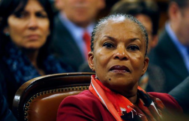 Christiane Taubira, alors garde des Sceaux, au TGI de Paris, le 18 janvier 2016 Christiane Taubira, alors garde des Sceaux, au TGI de Paris, le 18 janvier 2016