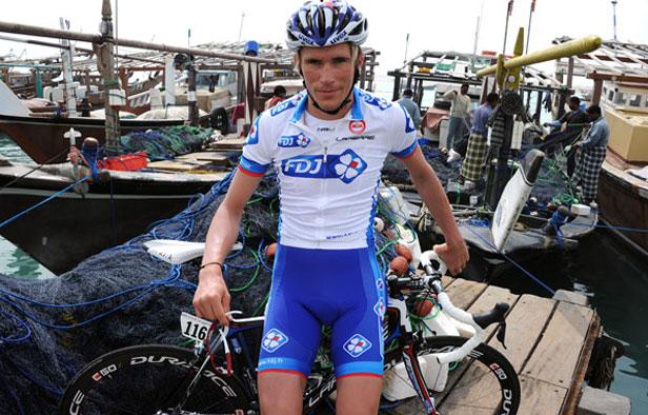 Yoann Offredo, le 9 février 2011, en marge du Tour du Qatar. Yoann Offredo, le 9 février 2011, en marge du Tour du Qatar.