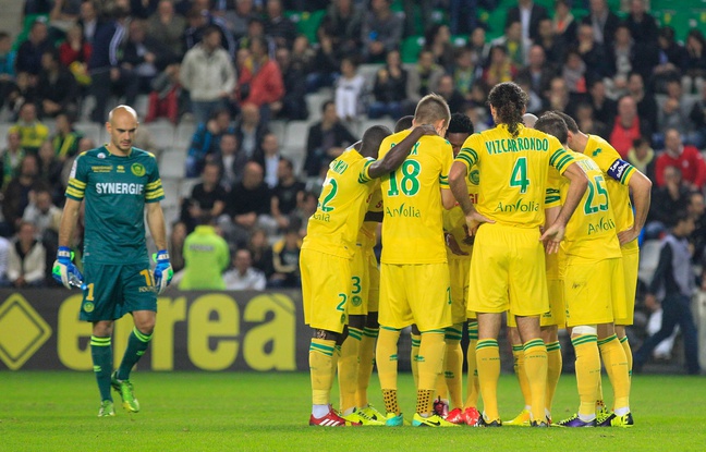 NANTES, le 25/10/2013 Les joueurs du FCN lors du match FC Nantes contre Lille NANTES, le 25/10/2013 Les joueurs du FCN lors du match FC Nantes contre Lille