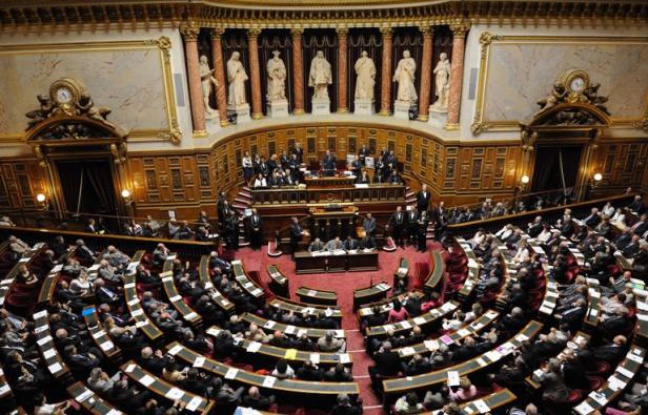 Vue générale de l'hémicycle du Sénat, le 1er octobre 2011. Vue générale de l'hémicycle du Sénat, le 1er octobre 2011.