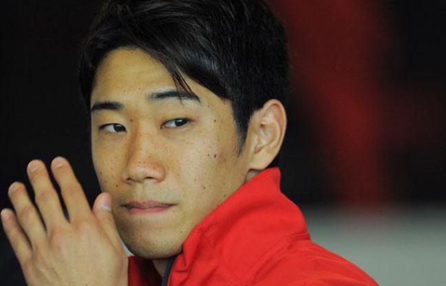 Le milieu de terrain japonais Shinji Kagawa, en juillet 2012, à Manchester. Le milieu de terrain japonais Shinji Kagawa, en juillet 2012, à Manchester.