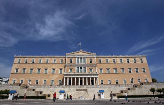 Le parlement grec à Athènes, le 7 mai Le parlement grec à Athènes, le 7 mai