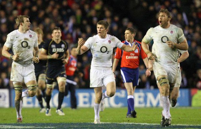 L'équipe d'Angleterre, avec le jeune Owen Farrell, face à l'Ecosse le 20 janvier 2012 L'équipe d'Angleterre, avec le jeune Owen Farrell, face à l'Ecosse le 20 janvier 2012