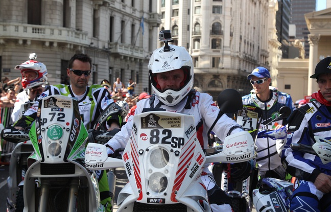 Le motard polonais Michel Hernik est mort sur la route du Dakar, le 6 janvier 2015. Le motard polonais Michel Hernik est mort sur la route du Dakar, le 6 janvier 2015.