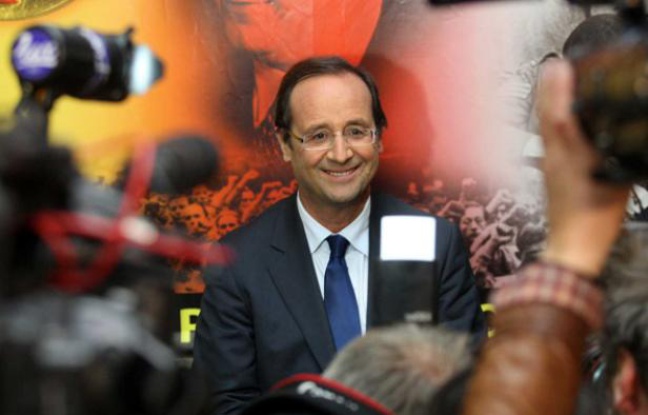 François Hollande, favori de la primaire socialiste, le 7 octobre 2011 François Hollande, favori de la primaire socialiste, le 7 octobre 2011