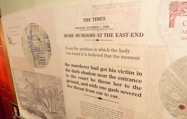 Une page d'un journal datant de 1888 et évoquant un nouveau crime lié à Jack l'éventreur. Cette page est exposée au musée Jack The Ripper de Londres. Une page d'un journal datant de 1888 et évoquant un nouveau crime lié à Jack l'éventreur. Cette page est exposée au musée Jack The Ripper de Londres.