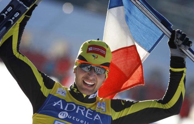Le champion français de combiné nordique, Jason Lamy-Chappuis, lors de sa victoire à Chaux-Neuve, le 23 janvier 2011. Le champion français de combiné nordique, Jason Lamy-Chappuis, lors de sa victoire à Chaux-Neuve, le 23 janvier 2011.