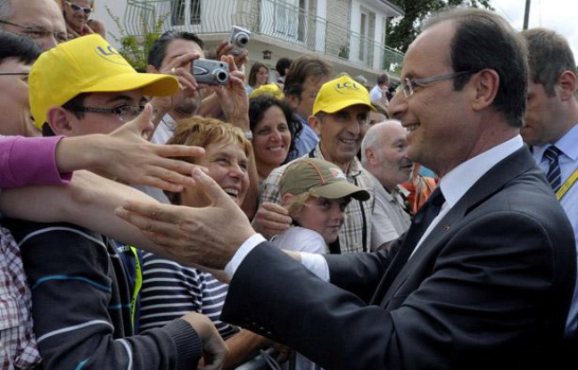 François Hollande était sur le Tour de France le 20 juillet 2012. François Hollande était sur le Tour de France le 20 juillet 2012.