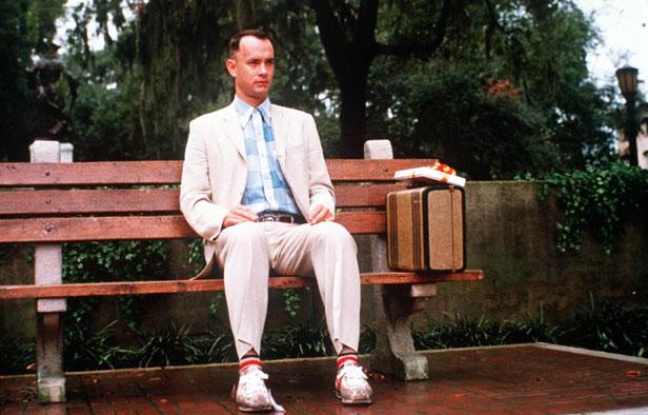 Tom Hanks dans le rôle de Forrest Gump, en 1994 Tom Hanks dans le rôle de Forrest Gump, en 1994