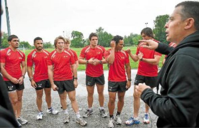 Les joueurs de l'Union Bordeaux-Bègles ont repris l'entraînement par des tests physiques. Les joueurs de l'Union Bordeaux-Bègles ont repris l'entraînement par des tests physiques.