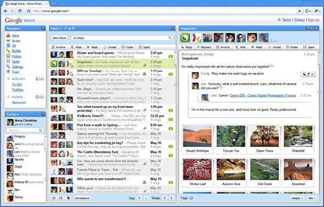 Google Wave veut être l'interface de communication du 21e siècle Google Wave veut être l'interface de communication du 21e siècle