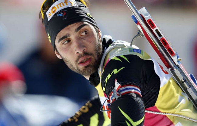 Martin Fourcade le 9 mars 2014 en Slovénie. Martin Fourcade le 9 mars 2014 en Slovénie.