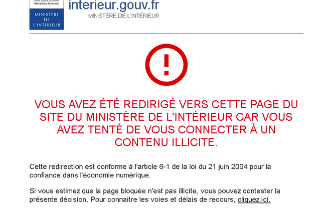 Vous Avez été Redirigé Vers Le Site Du Ministère Un site de passionnés de jeux vidéo simule un blocage administratif
