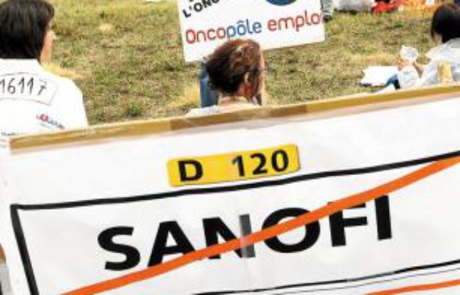 200 salariés de Sanofi ont manifesté route d'Espagne jeudi midi. 200 salariés de Sanofi ont manifesté route d'Espagne jeudi midi.