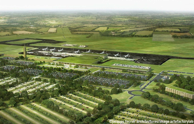 Image de synthese du projet d' aeroport de Notre-Dame-des-Landes Image de synthese du projet d' aeroport de Notre-Dame-des-Landes