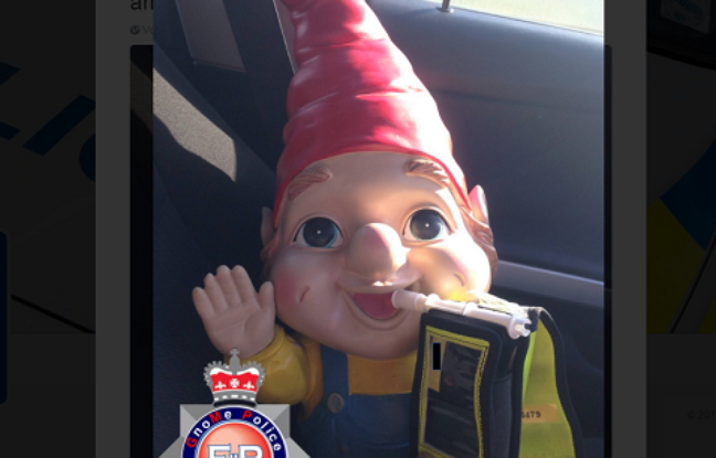 Capture d'écran du tweet posté par la police locale anglaise. Capture d'écran du tweet posté par la police locale anglaise.
