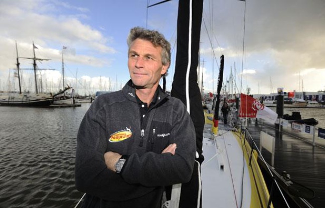 Bernard Stamm, l'un des concurrents du Vendée Globe 2012-2013. Bernard Stamm, l'un des concurrents du Vendée Globe 2012-2013.