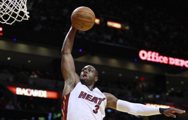 Le meneur de Miami, Dwyane Wade, le 29 décembre 2010 face à New-York Le meneur de Miami, Dwyane Wade, le 29 décembre 2010 face à New-York