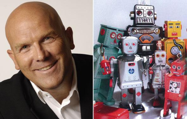 Bruno Bonnell, ex-président d'Infogrames, à la tête de Robopolis, qui commercialise des robots. Bruno Bonnell, ex-président d'Infogrames, à la tête de Robopolis, qui commercialise des robots.