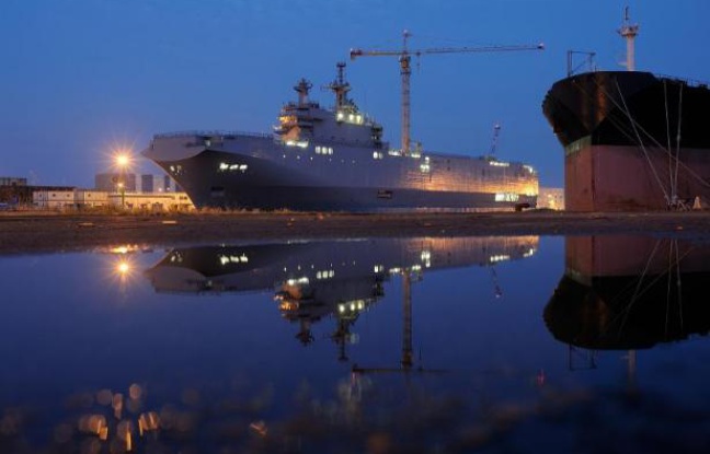 Le Vladivostok, un bâtiment de type Mistral commandé par la Russie aux chantiers navals STX de Saint-Nazaire, le 23 juin 2014 Le Vladivostok, un bâtiment de type Mistral commandé par la Russie aux chantiers navals STX de Saint-Nazaire, le 23 juin 2014