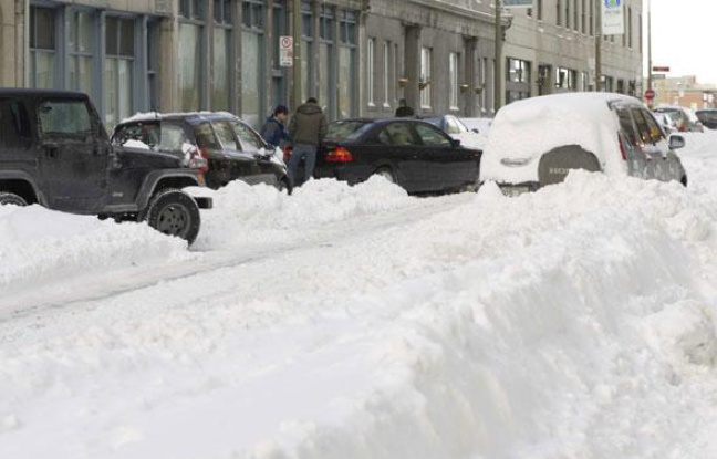 Montréal sous la neige. Montréal sous la neige.