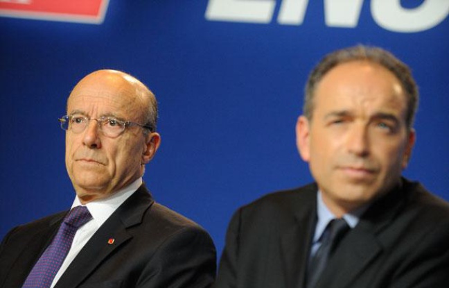 Alain Juppé et Jean-François Copé, le 26 mai 2012 à Paris. Alain Juppé et Jean-François Copé, le 26 mai 2012 à Paris.