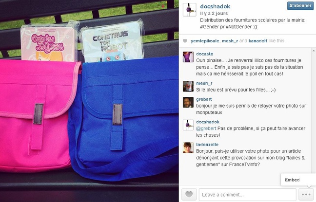 Capture d'écran du compte Docshadok sur Instagram, le 1er septembre 2014. Capture d'écran du compte Docshadok sur Instagram, le 1er septembre 2014.