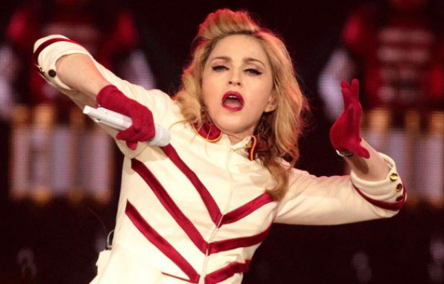 Madonna, lors d'un concert à Washington, le 23 septembre 2012. Madonna, lors d'un concert à Washington, le 23 septembre 2012.