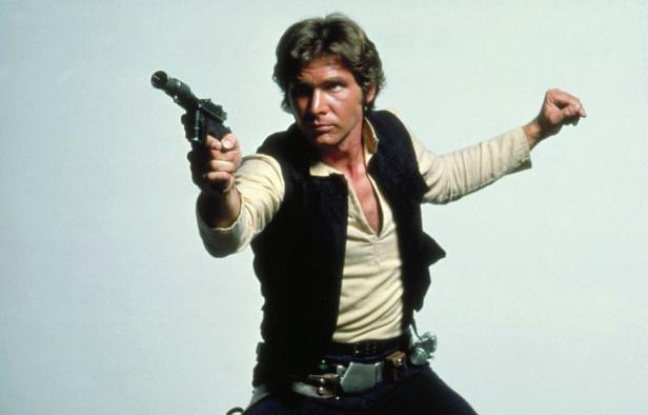 L'acteur Harrison Ford dans le rôle d'Han Solo dans «Star Wars: L'Empire contre-attaque». L'acteur Harrison Ford dans le rôle d'Han Solo dans «Star Wars: L'Empire contre-attaque».