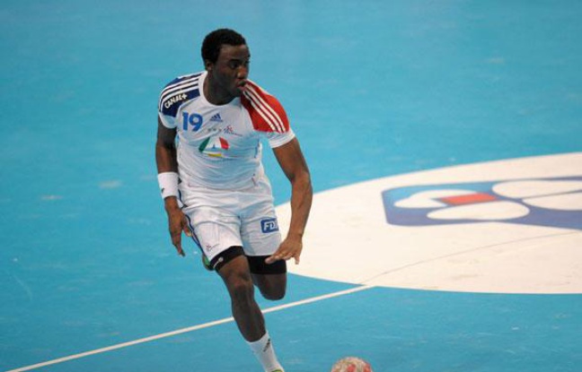 Luc Abalo, le 9 janvier 2011 à Paris-Bercy. Luc Abalo, le 9 janvier 2011 à Paris-Bercy.