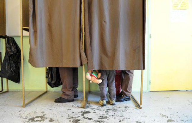 Illustration isoloirs. bureau de vote. Illustration isoloirs. bureau de vote.