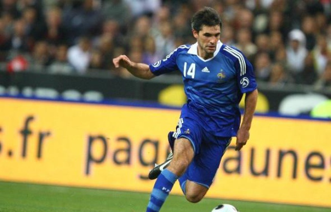 Le Français Jérémy Toulalan, lors d'un match de l'équipe de France face à la Tunisie, le 14 octobre 2008. Le Français Jérémy Toulalan, lors d'un match de l'équipe de France face à la Tunisie, le 14 octobre 2008.