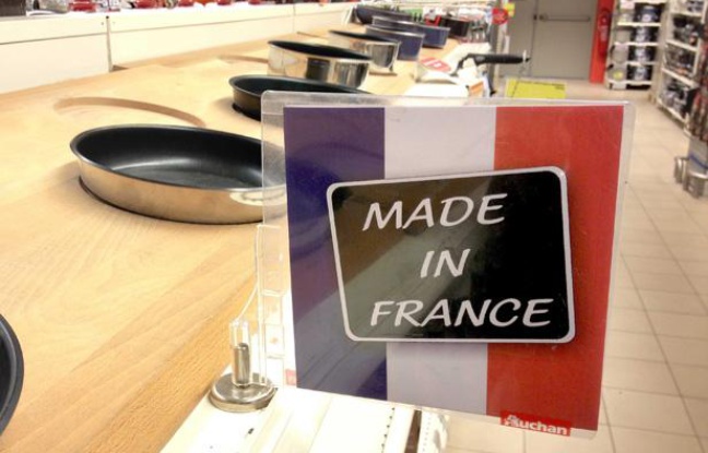 Le «made in France» à l'honneur dans les rayons d'un hypermarché Auchan à Clamart. Le «made in France» à l'honneur dans les rayons d'un hypermarché Auchan à Clamart.